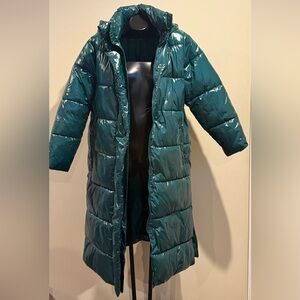 Teal Puffer Coat